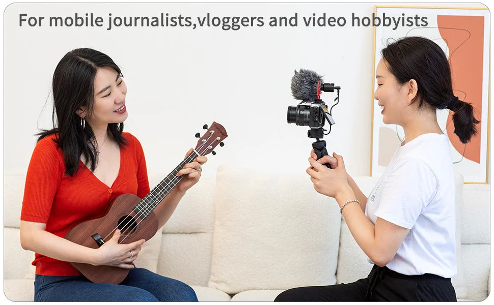 BY-MM1+ Super-Cardioid Shotgun Microphone for iPhone Android PC Laptop DSLR Cameras Camcorder YouTube Recording Streaming