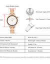 Casual Fashion Ladies Watches Maple Wood Wristwatch Quartz