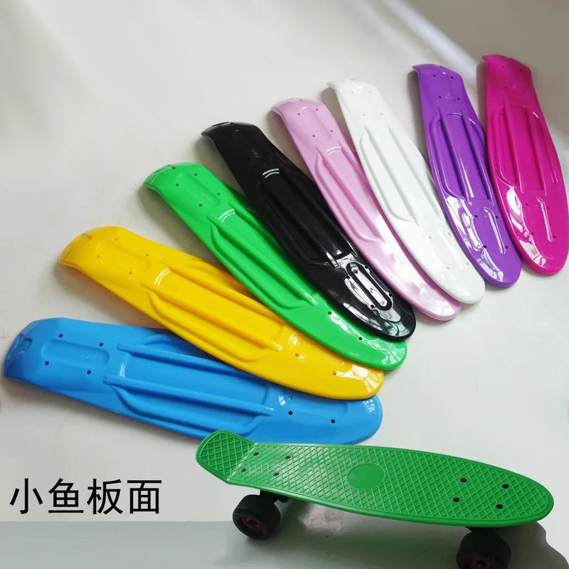 22'' Fish Skateboard Deck Mini Cruiser Board  Scooter Skate Boards Penny Board Single Rocker Skate Deck Ice Cream Deck