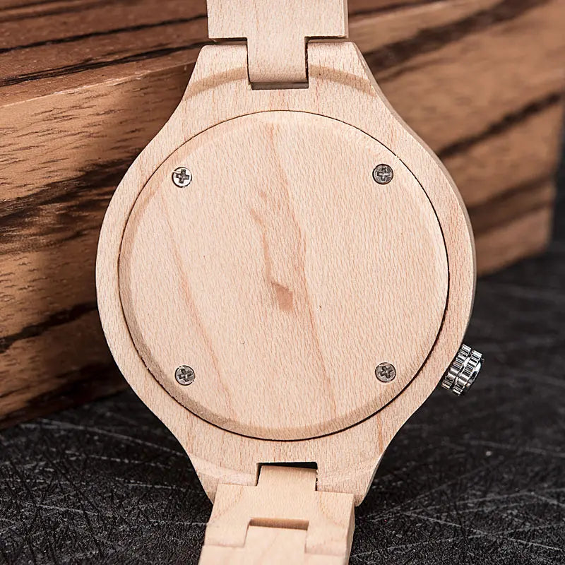 Wood Watches Casual Slim Wristwatch Unique Gift