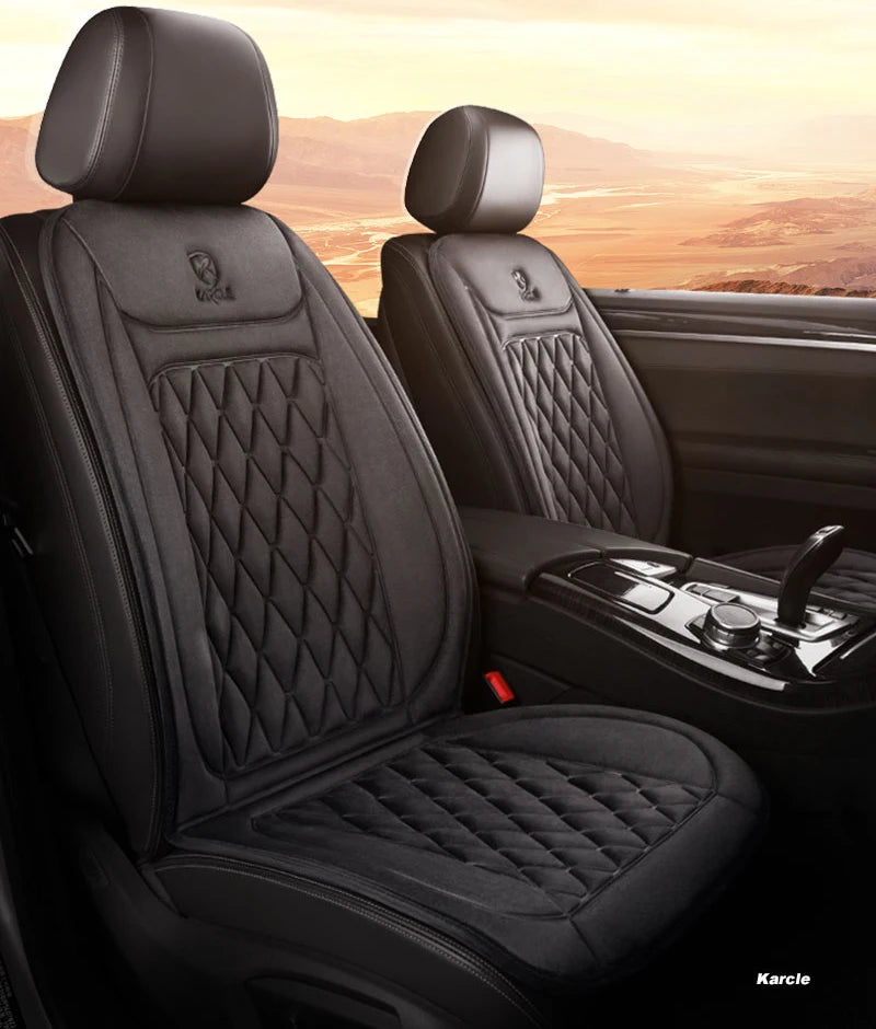 Heated Car Seat Cover 12-24V Universal Car Seat Heater 30'S Fast Heating Pad Thicken Car Heated Seat Cushion Warm Seat Protector