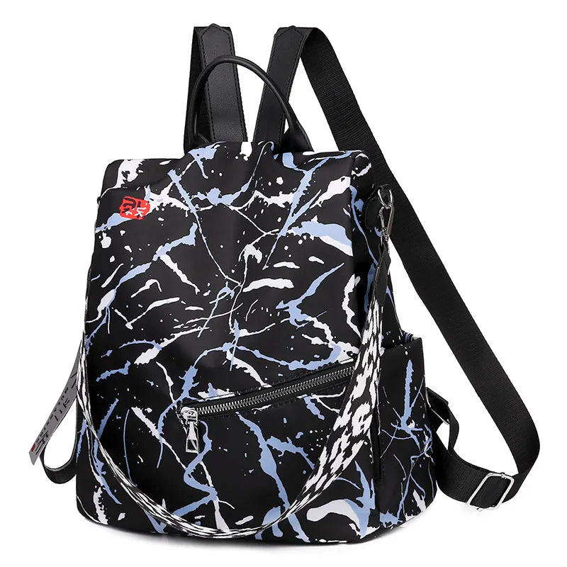 Waterproof Oxford Backpack Fashion Anti-theft Women Backpacks Print School Bag High Quality Large Capacity Backpack