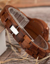 Wooden Watch in Japanese Quartz Wristwatches Red Sandalwood