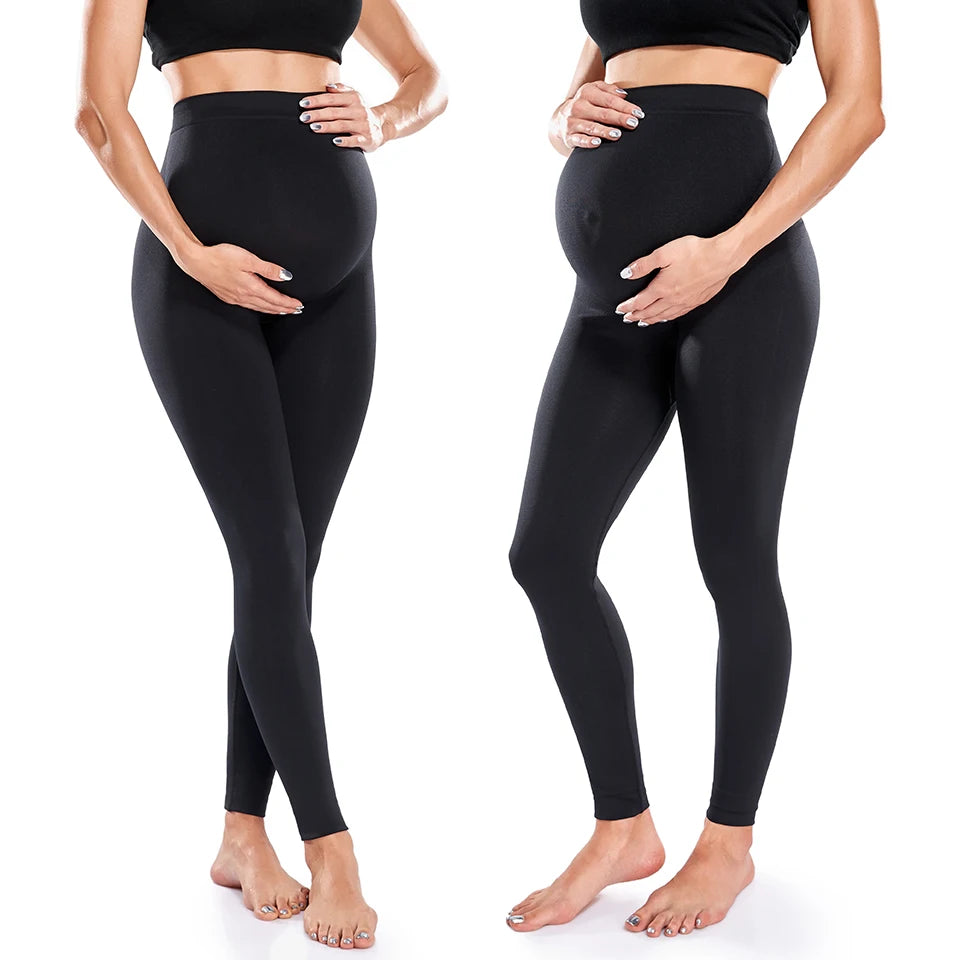 Maternity Leggings Over The Belly Pregnancy Pants High Waist Belly Support Tights for Mothers Pregnant Women Body Shaping Pants