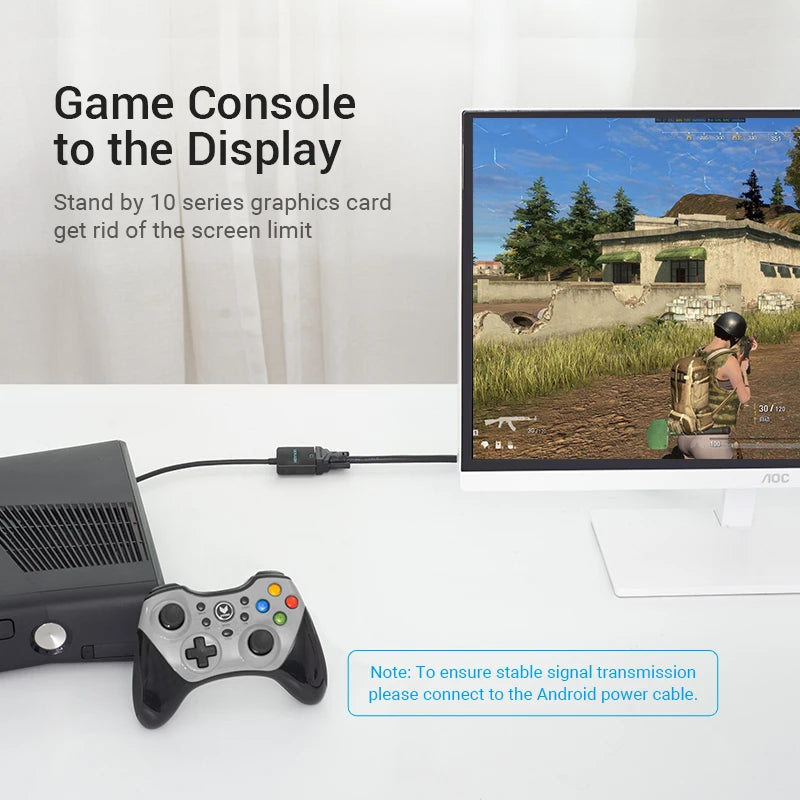 HDMI to VGA Adapter Male to Female Converter 1080P VGA to HDMI With 3.5 Jack Audio Cable for Laptop TV Box HDMI to VGA