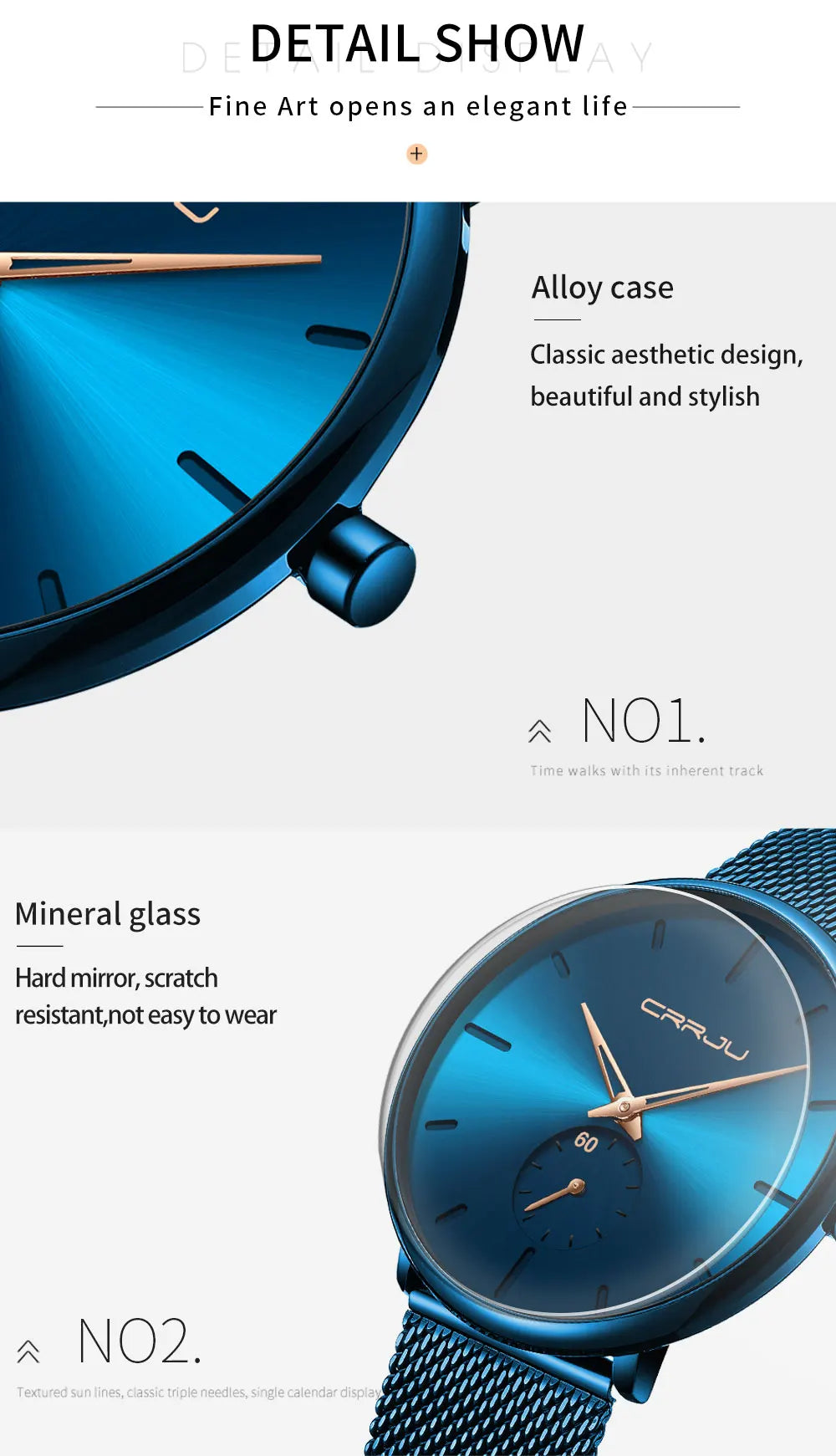 Fashion Blue Men Watch Top Luxury Brand Minimalist Ultra-thin Quartz Watch Casual Waterproof Clock Relogio Masculino