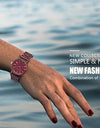 Fashion Wood Watch Magnetic Female Clock Quartz Wrist watches Ladies Roman Dial