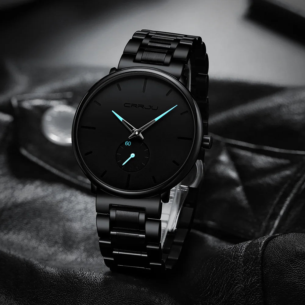 Watches Stainless Steel Men's Wrist Watch Casual Luxury Waterproof Sport Watch for Men Quartz Watch Relogio Masculino