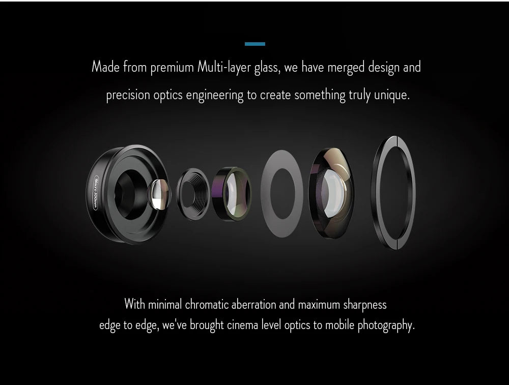 100mm Macro Smartphone Camera Lens with Universal Clip