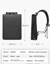 Business Backpack Men's Anti-Theft Computer Bag Big Capacity 14.1 Inch Laptop Bagpack Men Elegant Waterproof