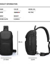 Crossbody Bag For Men Portable Waterproof Shoulder Messenger Bags Male Travel Short Trip Chest Bag Fit For 9.7 Inch iPad
