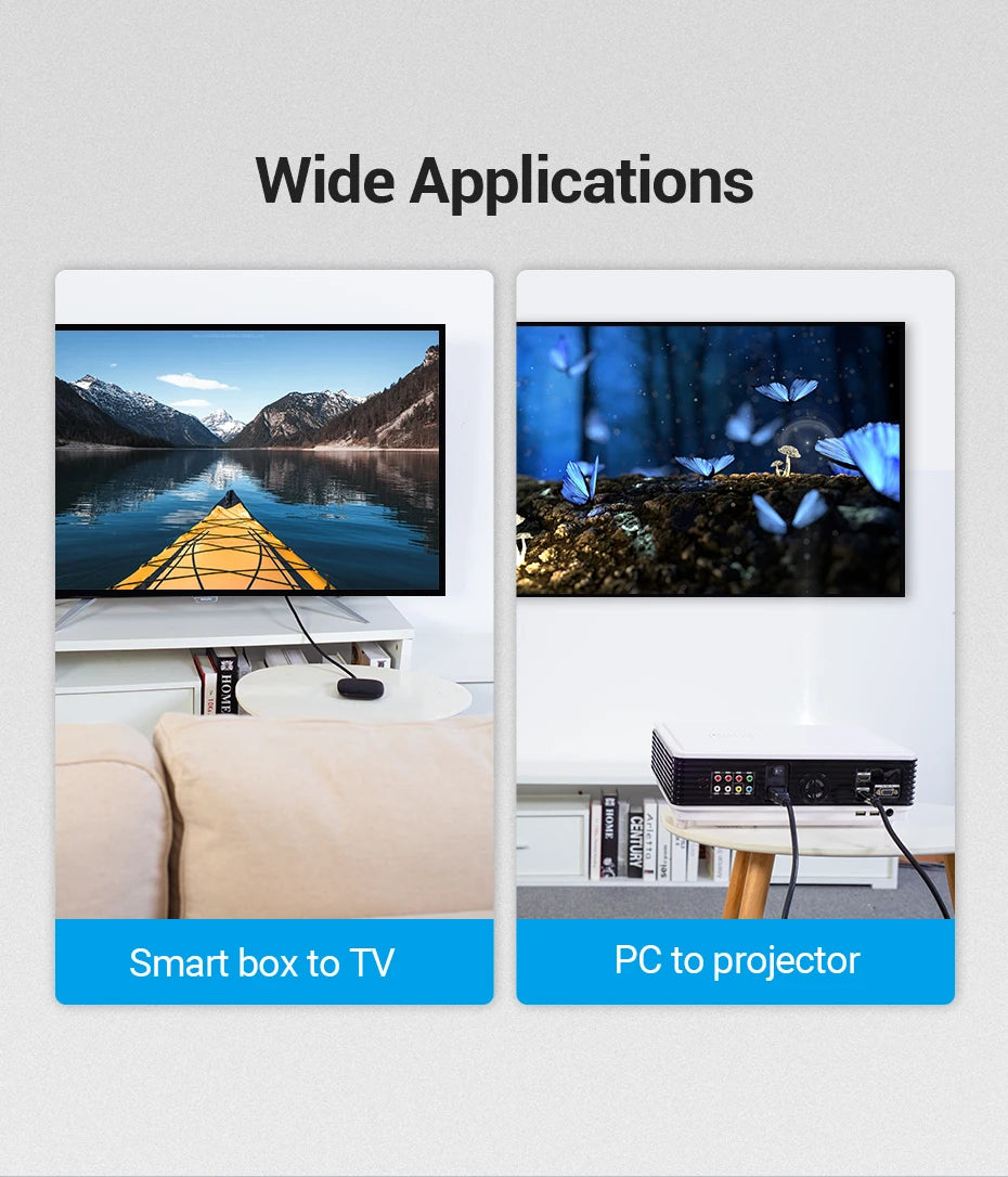 HDMI 2.1 Cable 8K/60Hz 4K/120Hz 48Gbps HDMI Digital Cables Splitter for Xiaomi TV Box HDR10+ PS5 Switch Cable HDMI 2.1