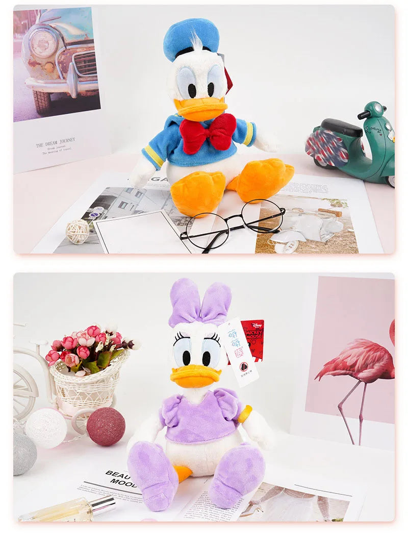 Disney Donald Duck Daisy Plush Toys Cartoon Animal Mickey Minnie Mouse Stuffed Toy Dolls Kids Birthday Christmas Presents Gift