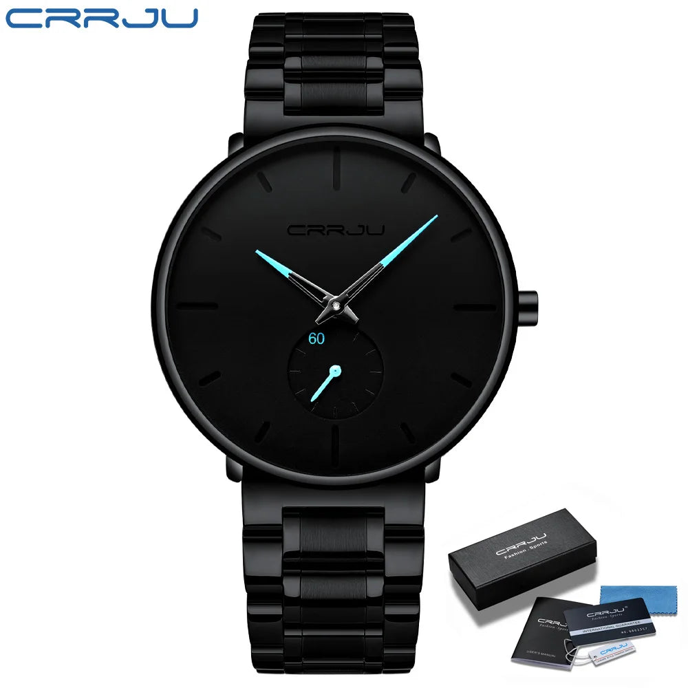Watches Stainless Steel Men's Wrist Watch Casual Luxury Waterproof Sport Watch for Men Quartz Watch Relogio Masculino