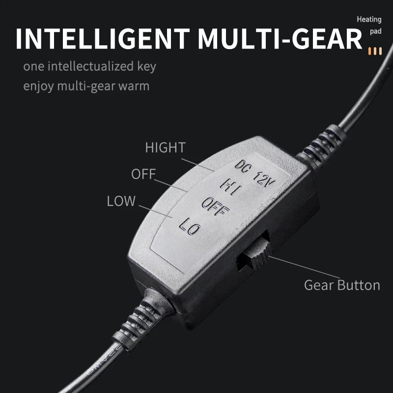12V Heated Car Seat Cover Fast Heating Electric Seat Cushion