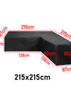 15 sizes Corner Outdoor Sofa Cover Garden Rattan Corner Furniture Cover V Shape L ShapeWaterproof Sofa Protect Set Dust Covers