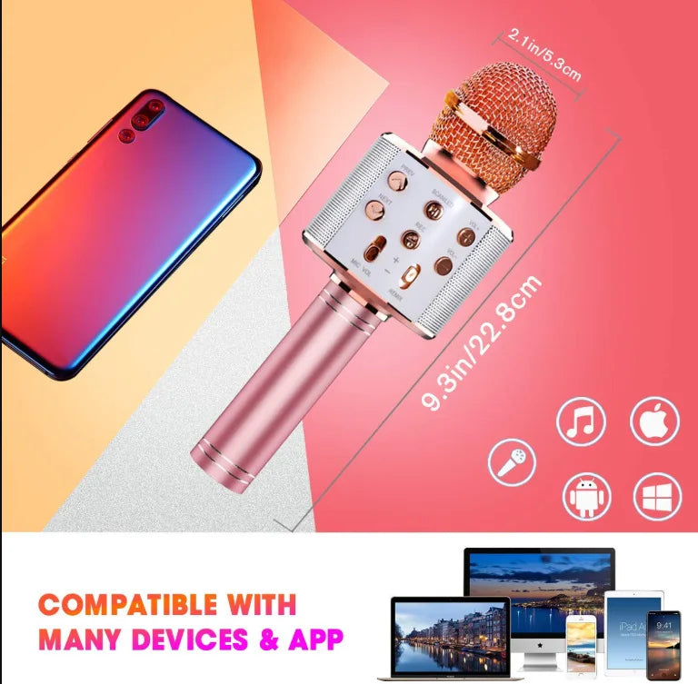 Fun Toys for 4-15 Year Old Girls, Handheld Karaoke Microphone for  Birthday Xmas Gifts for 8 9 10 11 Years Old Boys Girl