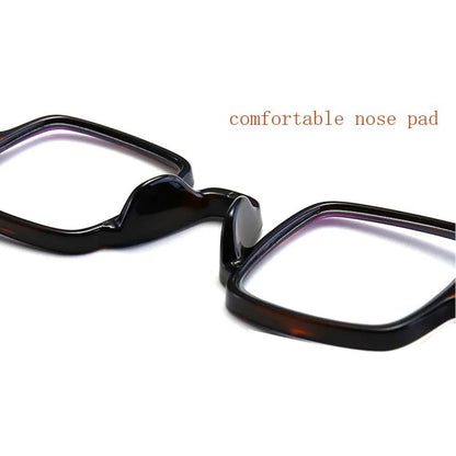 Anti Blue Light Glasses Women Square Frame Eyewear Men Retro Reading Glasses 16g  Unisex Comfortable Presbyopic  Glasses