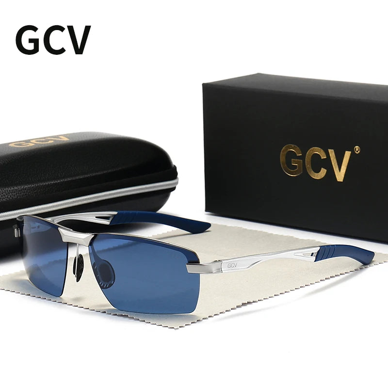 Ultralight Aluminium Magnesium Polarized UV400 Mirror Sports Sunglasses for Men Outdoor Driving Glasses