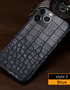 100% Natural Crocodile Leather Phone Case for iPhone 16 15 Pro Max 14 ProMax Pro 16 Plus 15Pro 16Pro 14Plus Luxury Cover