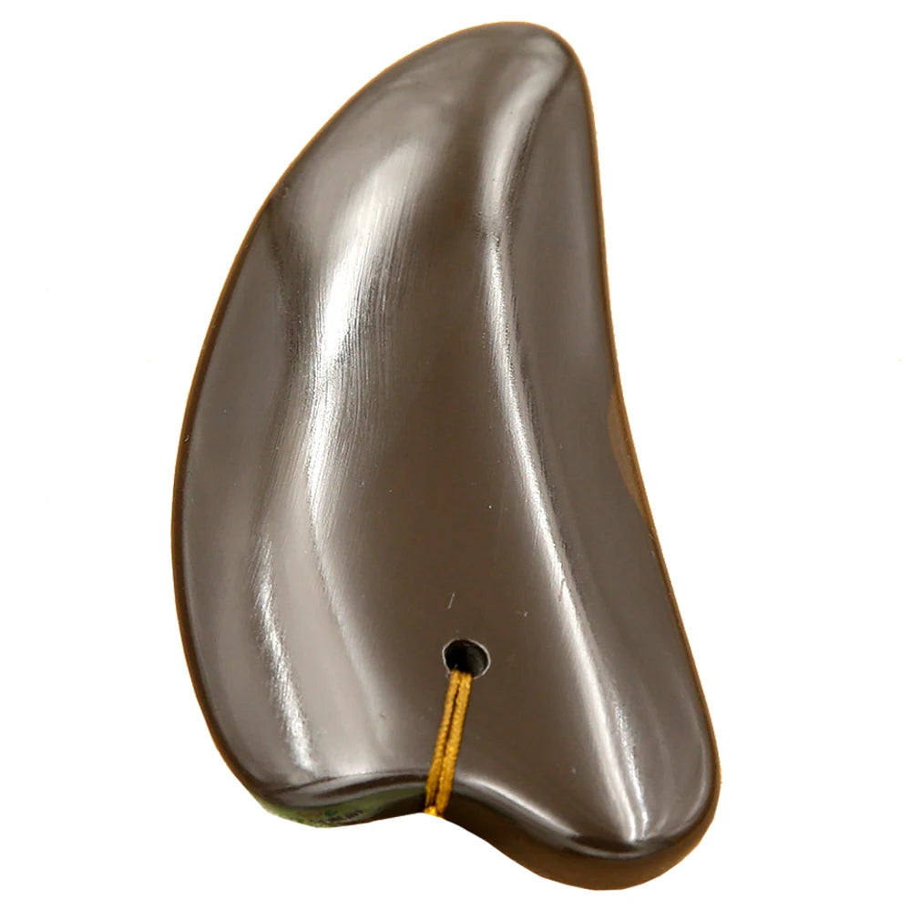 5A Grade Si Bin Bian Stone Massage Guasha Beauty Face Plate scratching Massager Tool body face slimming scraper V-line face