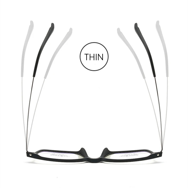 Ultralight Comfortable TR90 Eyewear Women Pure Titanium Retro Square Optical Prescription Eyeglasses Frame Men Y9822