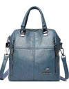 Leather Backpack Women Shoulder Bags Multi function Travel Backpack School Bags Bagpack