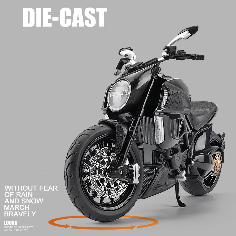 1:12 Ducati Diavel Carbon Red Die Cast Vehicles Collectible Hobbies Motorcycle Model Toys Birthday gift for children