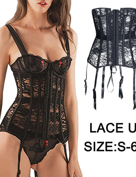 Steampunk Corset Gothic Plus Size Corsets Lace Up Boned Under bust Bustier Waist Trainer Cincher Body Shaper Corselet