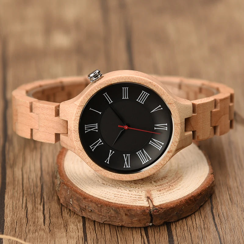 Hand Natural All Wood Watches with Japanese Movement Fashion Luxury Wood Watch