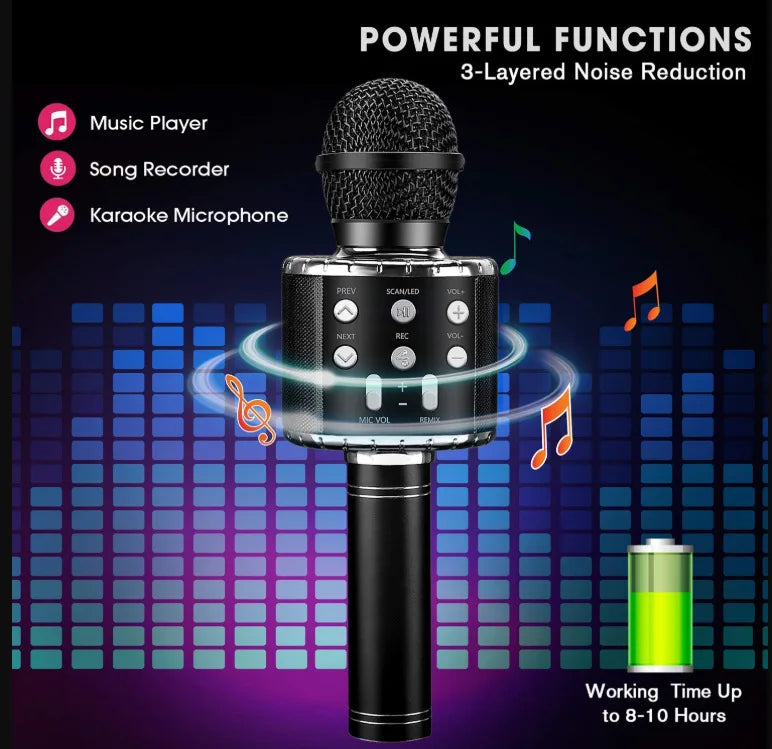 Fun Toys for 4-15 Year Old Girls, Handheld Karaoke Microphone for  Birthday Xmas Gifts for 8 9 10 11 Years Old Boys Girl