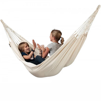 Outdoor Swing White Canvas Hammock Garden Decoration Hammock Outdoor Camping Trip