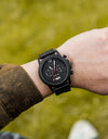 Watches Fashion Classic Ebony Wooden Quartz Wristwatch Auto Date Calendar
