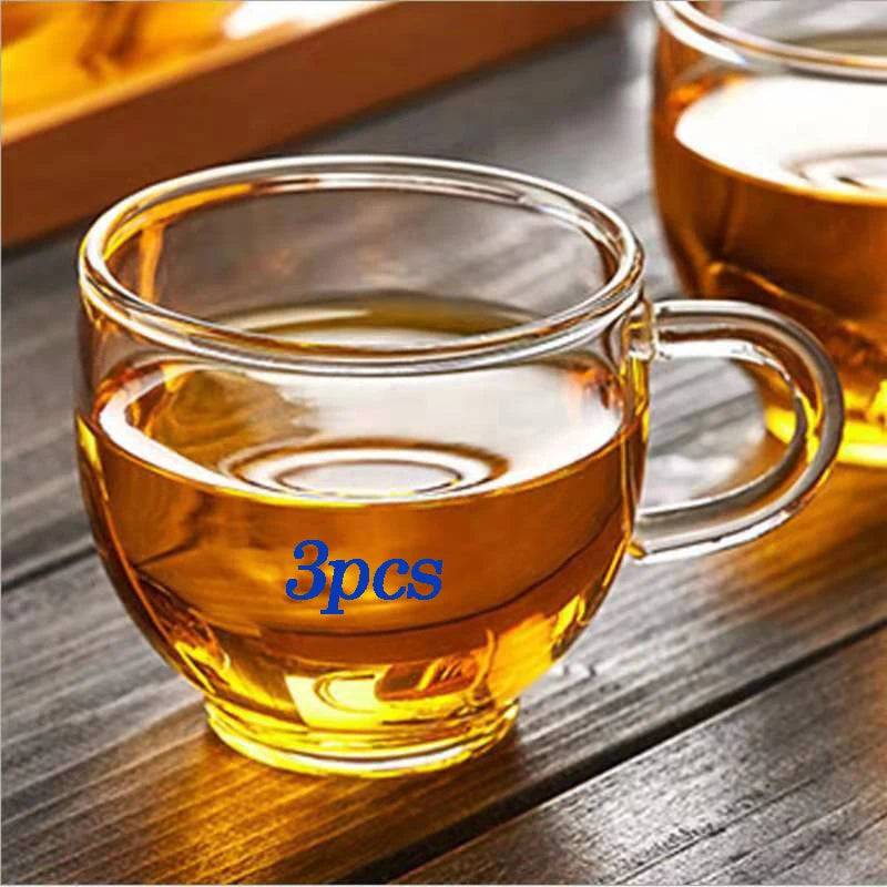 Borosilicate Glass Tea Pot with Filter Heat Resistant Thickened Japanese Style Tea Maker