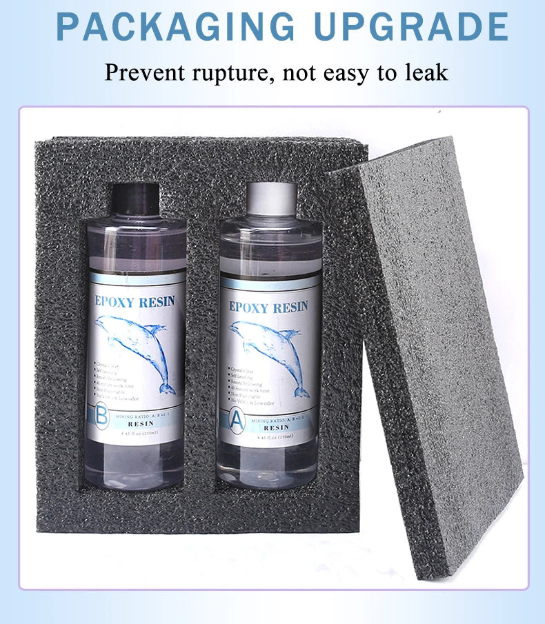 1:1 Clear Epoxy Resin Casting Kit – Crystal Clear Art Resin with Measuring Cups & Accessories
