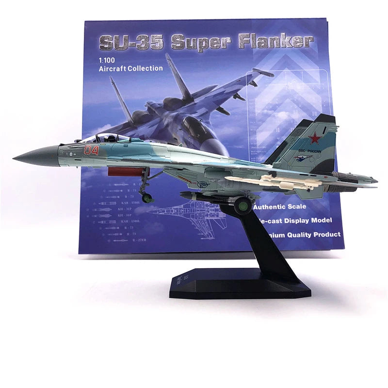 Russian Air Force Su-35 Fighter Aircraft Model