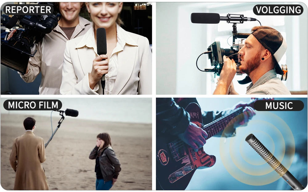 BY-BM6060 XLR Microphone Super-Cardioid Shotgun Condenser Microphone for DSLR Camcorder Film Making TV Program Interview