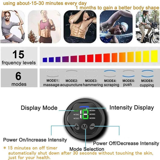 Muscle Stimulation Belt Electric ABS Stimulator Trainer EMS Abdominal Exerciser Toning Belts Fitness Training Gym Workout