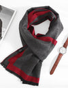 Scarves Man Autumn Winter Thick Warm Cashmere Business Long Wraps Boy Classic Shawl muffler