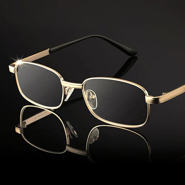 Retro Square Glass Lens Reading Glasses