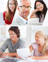 Anti Blue Light Blocking Reading Glasses Women Men Round Vintage Computer Readers Presbyopia Glasses Magnification +1.0 to +4.0