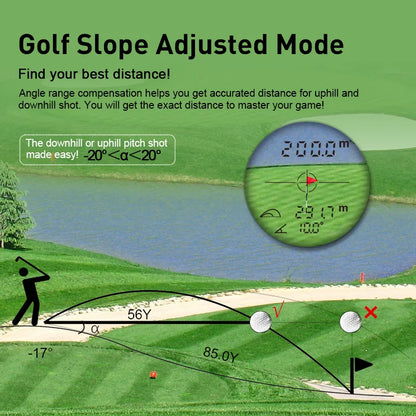 PF210 600M Yd Golf Laser Rangefinder Mini Golf Rangefinder Sport Laser Measure Distance Meter Golf Rangefinder for Hunt