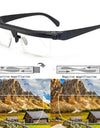 Focus Adjustable Men Reading Glasses Myopia Eyeglasses -6D to +3D Diopters Magnifying Glasses Variable Strength