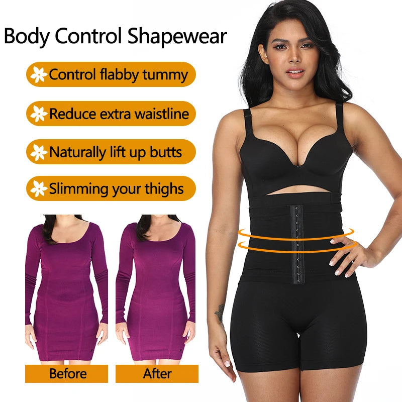 Women Shapewear High Waist Trainer Tummy Control Shorts Slimming Body Shaper Butt Lifter Boyshorts Corrective Underwear