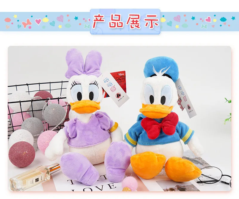 Disney Donald Duck Daisy Plush Toys Cartoon Animal Mickey Minnie Mouse Stuffed Toy Dolls Kids Birthday Christmas Presents Gift
