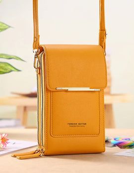 Trend Handbags Soft Leather Wallets Touch Screen Cell Phone Purse Fashion Crossbody Shoulder Bags