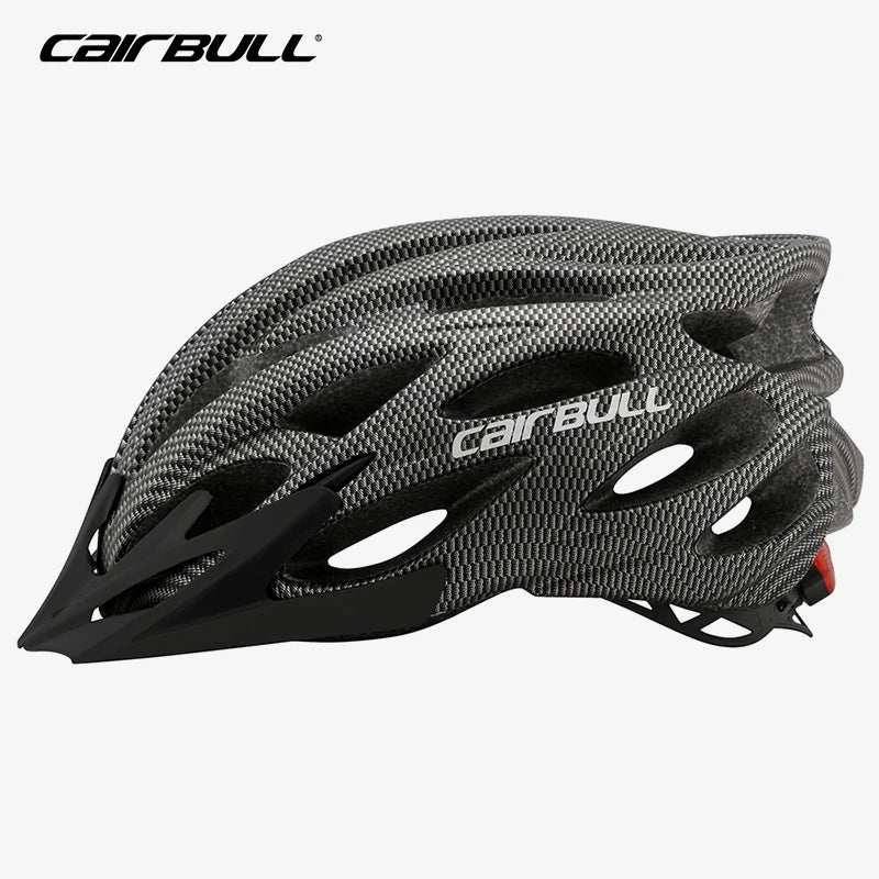 Lightweight LED Cycling Helmet With Visor For Road And Mountain Bike