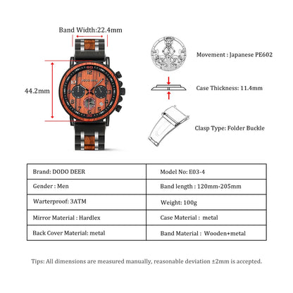 Custom Private Watch for Men Quartz Chronograph Male Wristwatches Men Stop Engrave Brand Name Logo