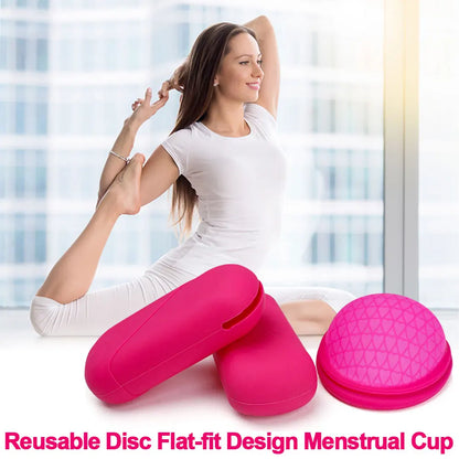 Soft Silicone Menstrual Cup Extra-Thin Sterilizing Reusable Menstrual Disk Tampon Pad Alternative Woman Care Tools