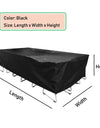 90 Sizes Waterproof Outdoor Patio Garden Furniture Covers Rain Snow Chair Cover for Sofa Table Chair Dust Proof Gray Black